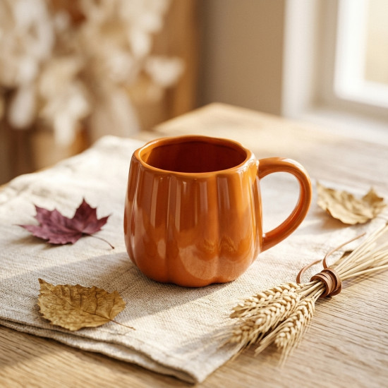 Pumpkin Shaped Mug